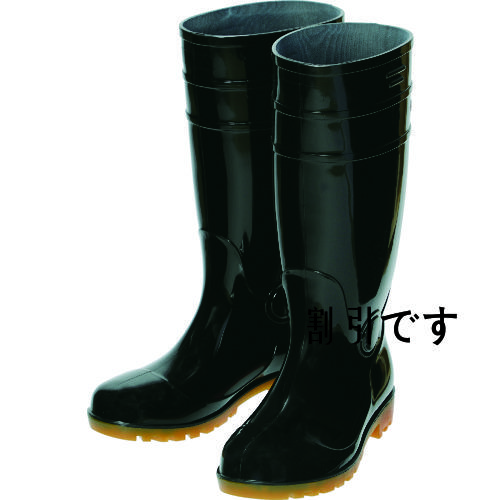 ＴＲＵＳＣＯ　鉄先芯入ＰＶＣ耐油長靴　２５．０ＣＭ　ブラック　