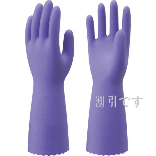 ショーワ　塩化ビニール手袋　Ｎｏ１３２ビニトップ厚手　バイオレット　Ｍサイズ　